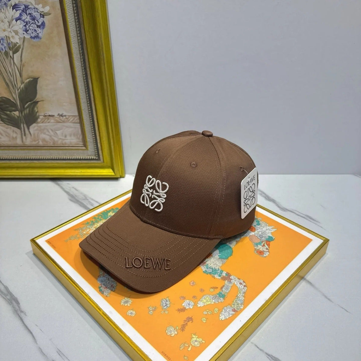 Loewe Logo Cotton Hat 195902