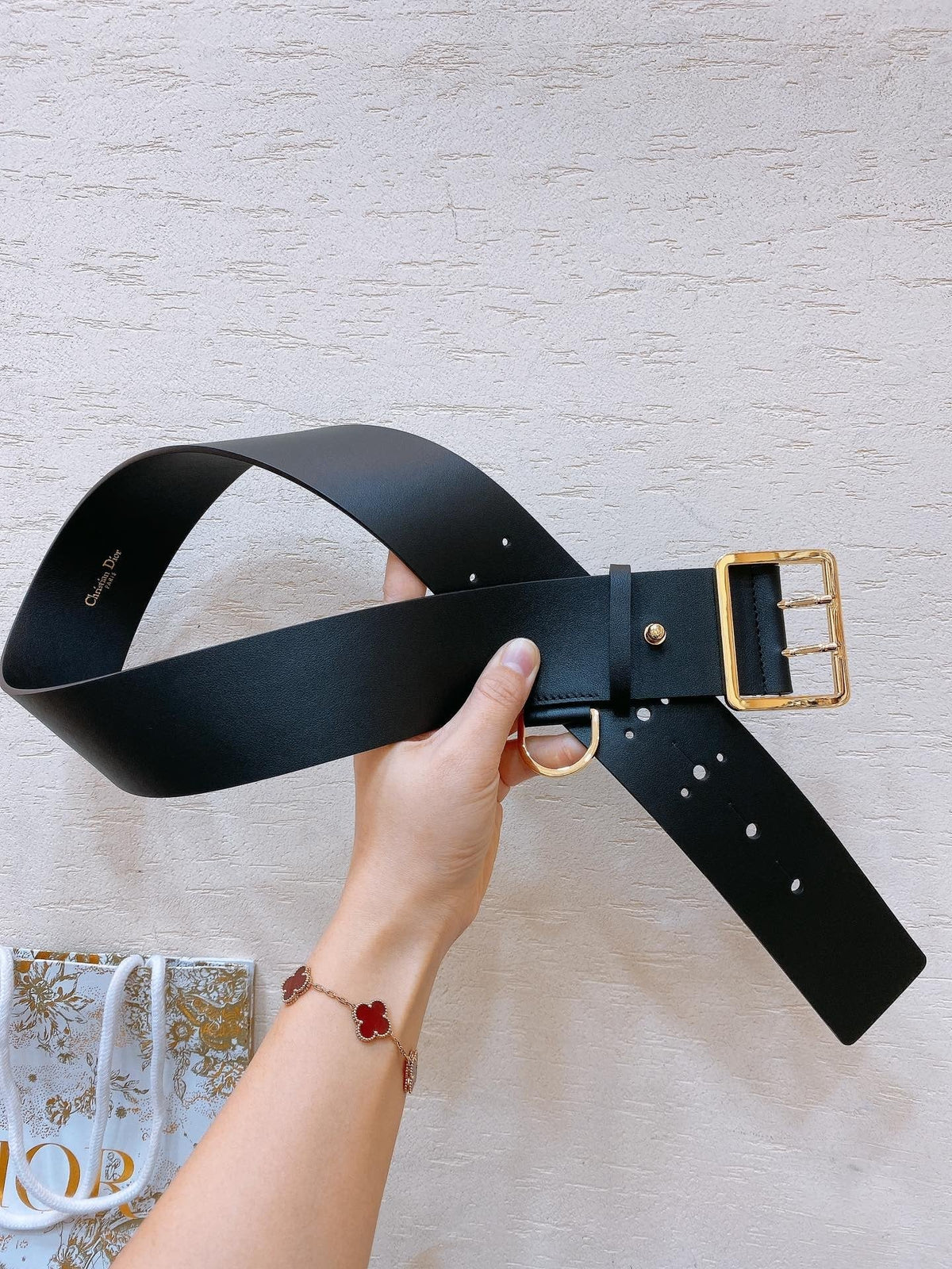 Dior 2026 Punk Belt 50mm Calfskin
