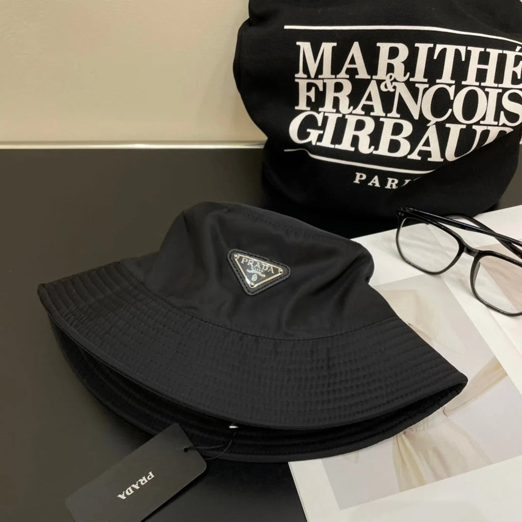 Prada Black Nylon Bucket Hat 269043