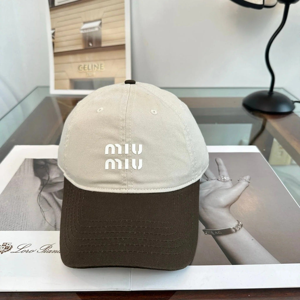 Miu Miu Two-tone Baseball Cap 229123