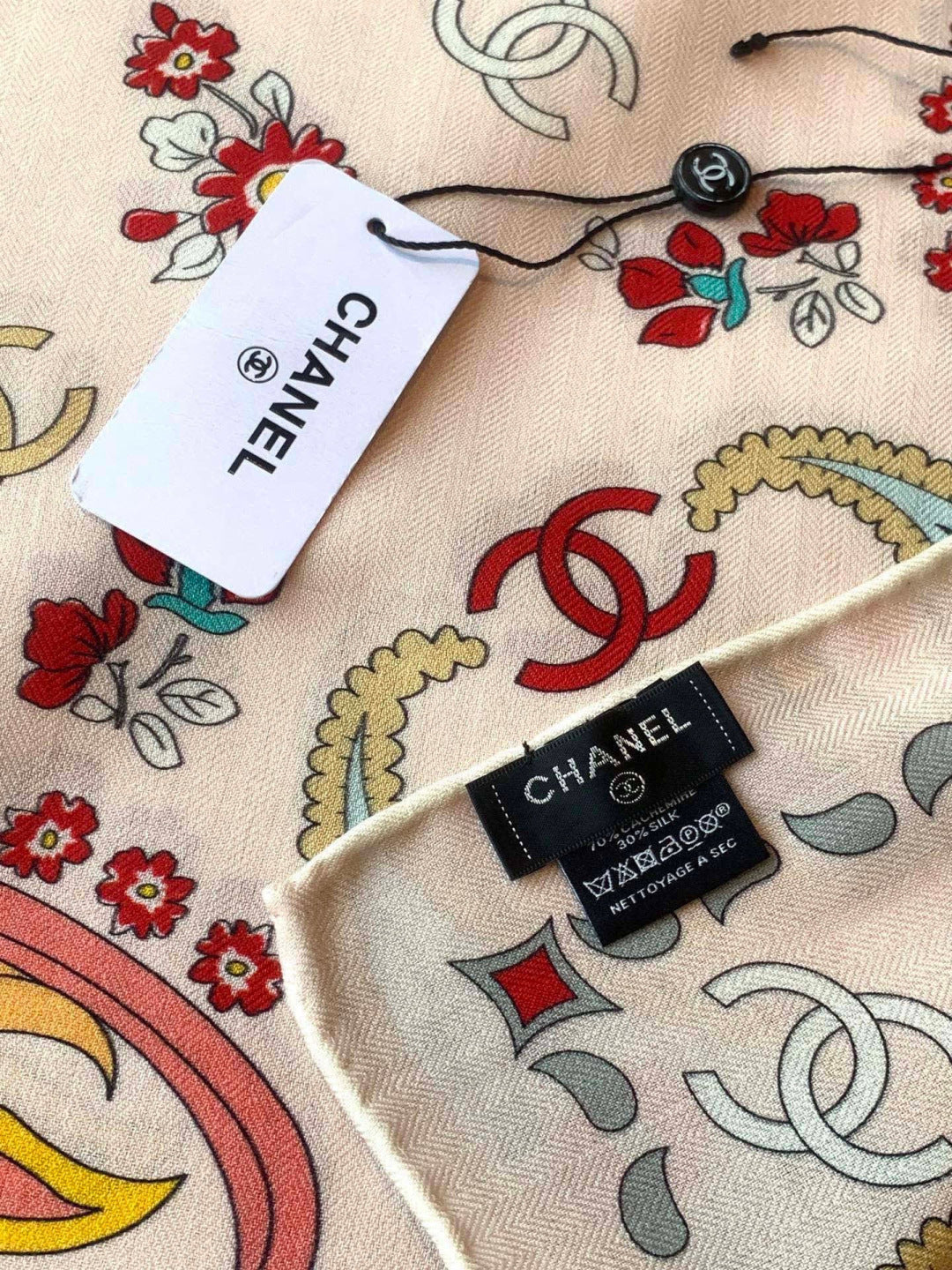 Chanel 26s Scarf 140 In Cashmere Silk 306129