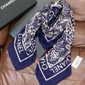 Chanel 26s Scarf 140 In Cashmere Silk 306138