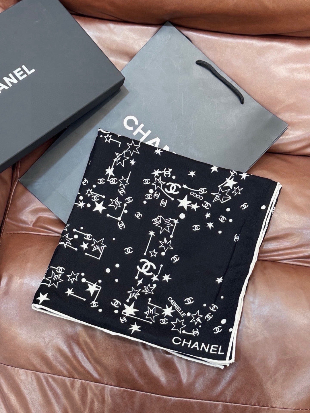 Chanel 26s Scarf 140 In Cashmere Silk 309310