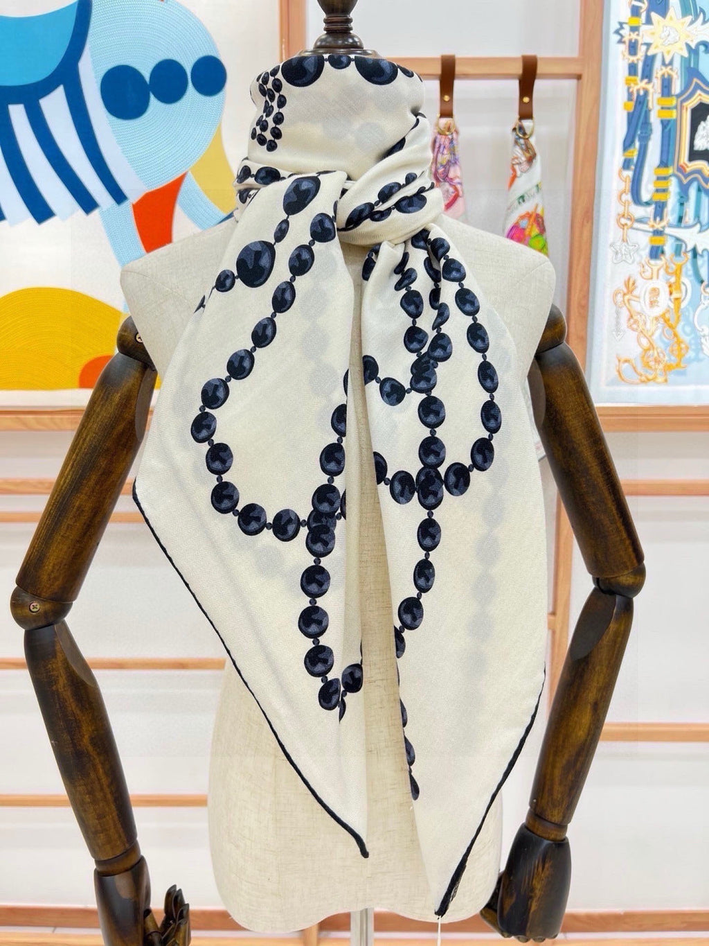 Chanel 26s Scarf 140 In Silk 311965