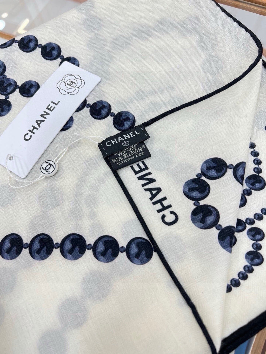 Chanel 26s Scarf 140 In Silk 311965