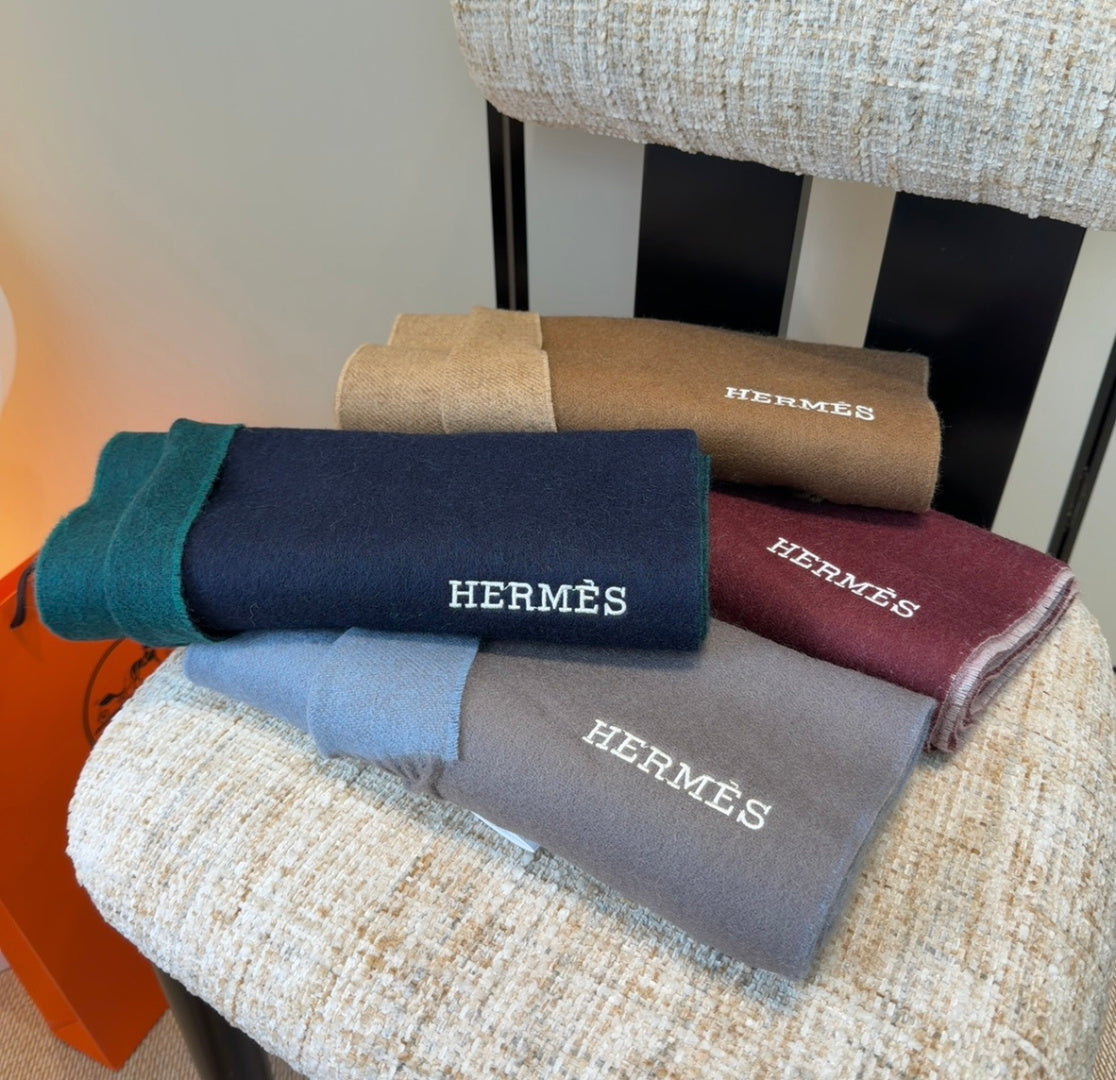 HM Scarf 190 CM Brown Wool 969492