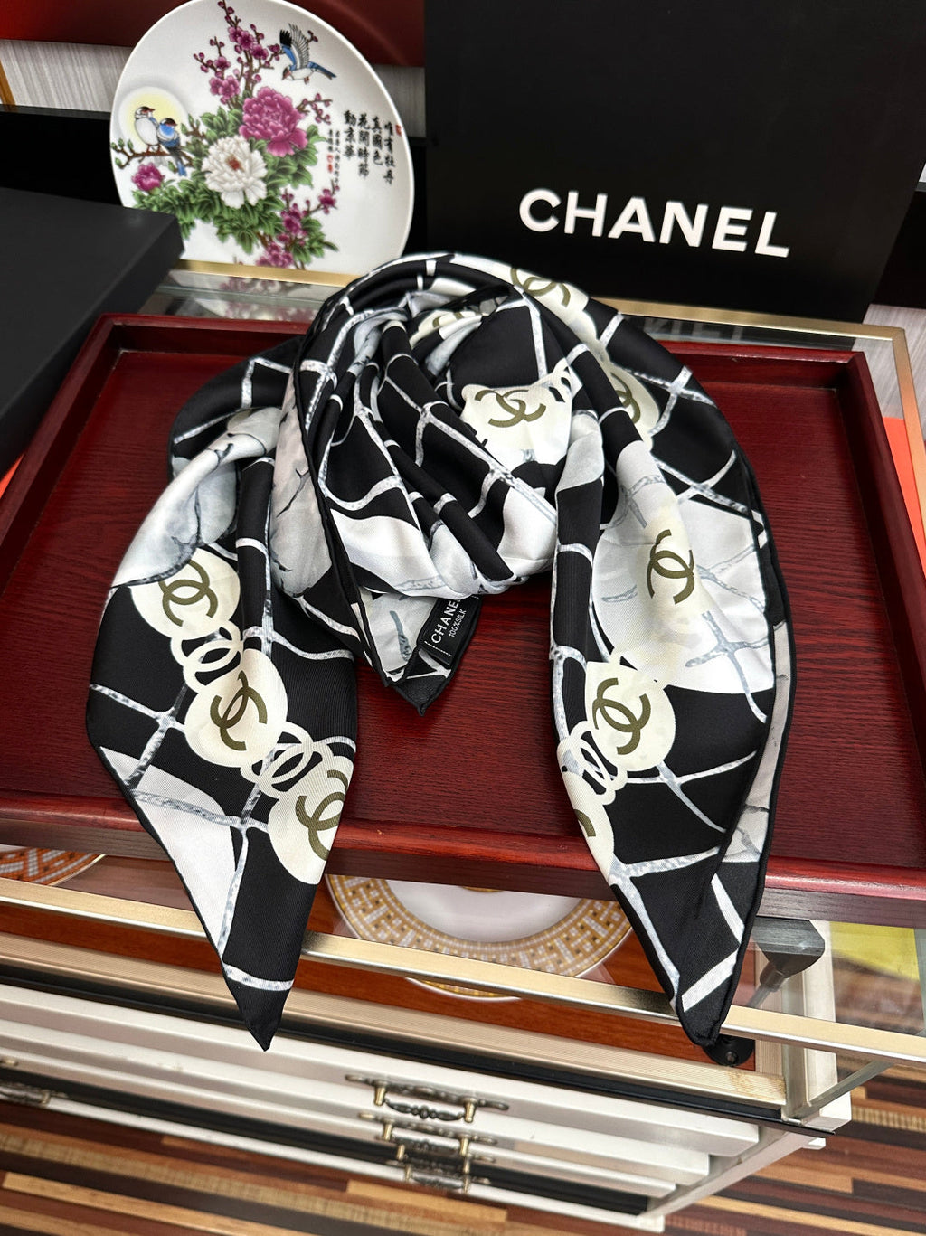 CC Scarf 90x90 Colorful Twill Silk 461771