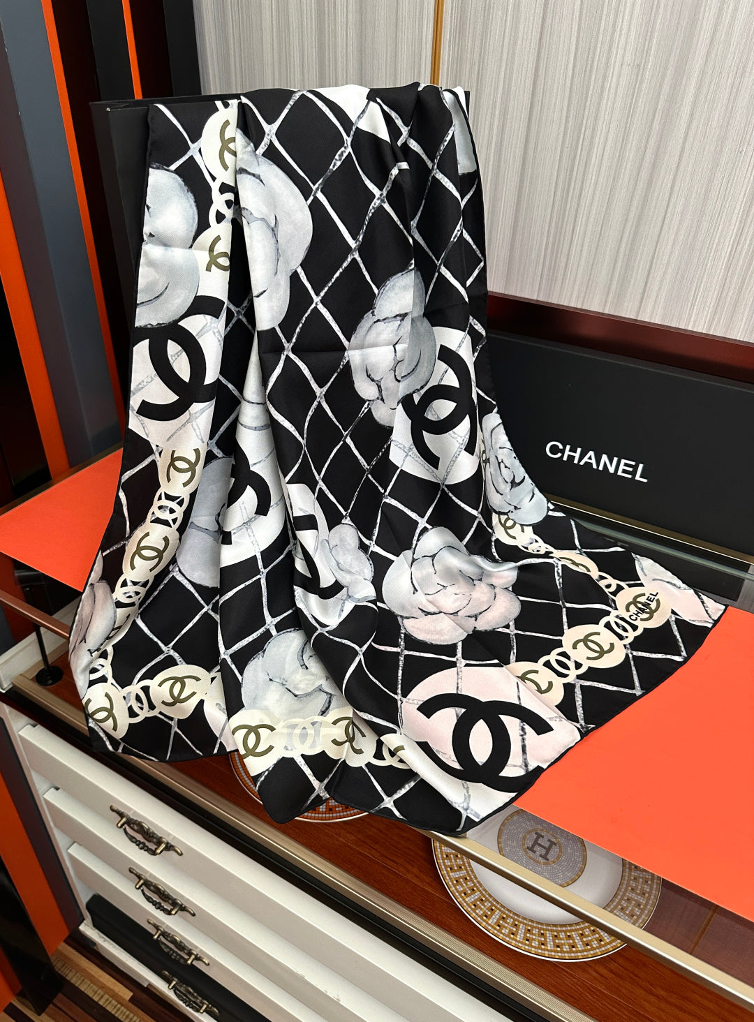 CC Scarf 90x90 Colorful Twill Silk 461771