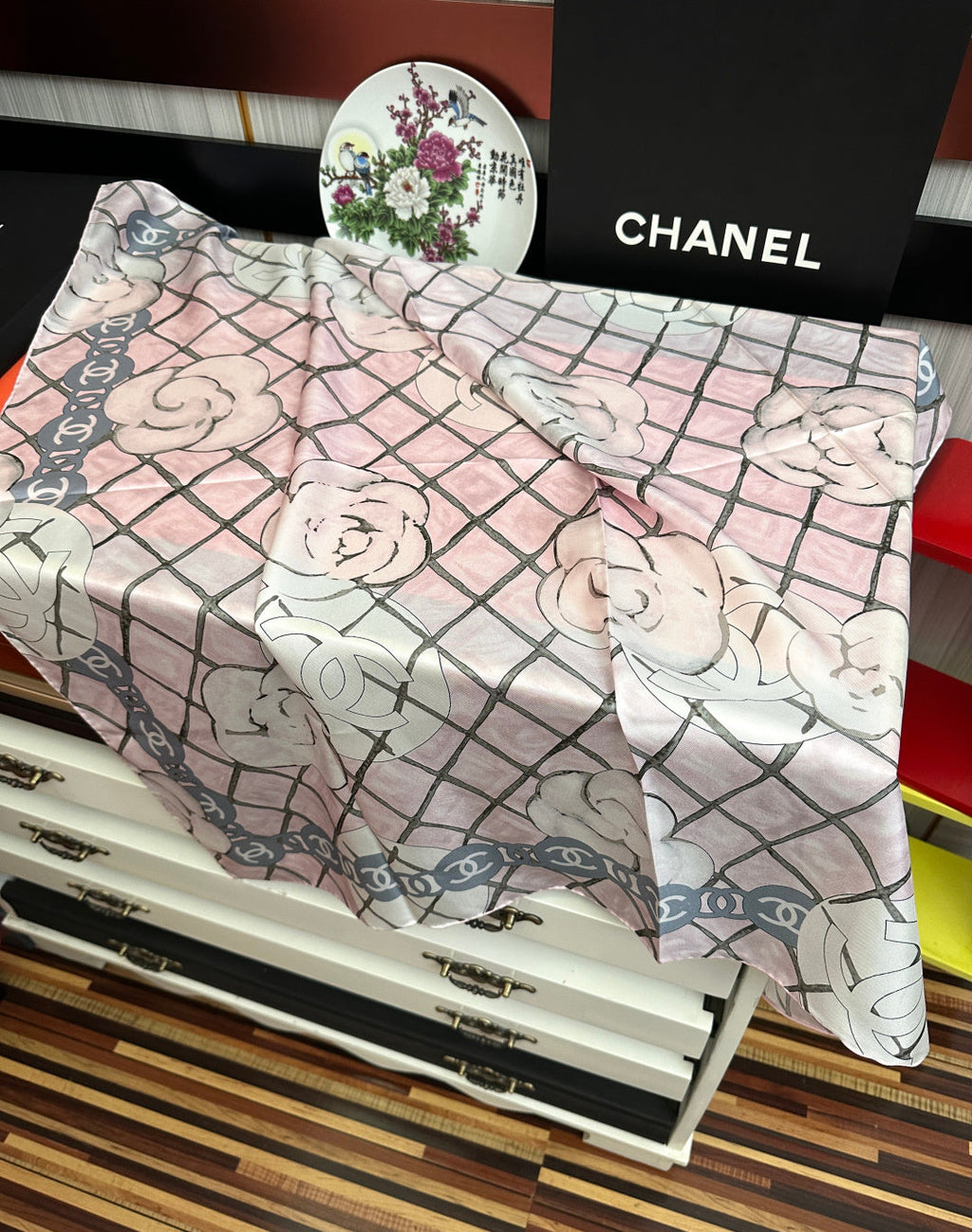 CC Scarf 90x90 Colorful Twill Silk 461772