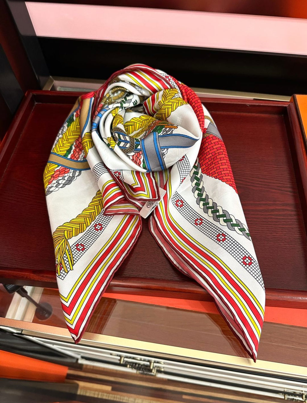 HM Scarf 90x90 Colorful Twill Silk 461778