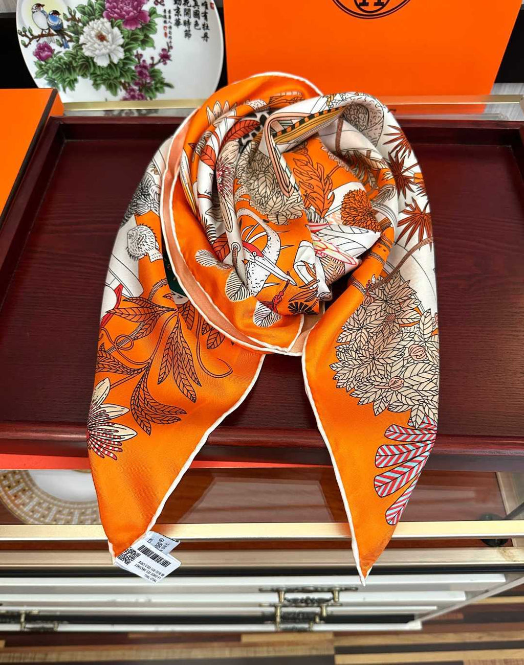 HM Scarf 90x90 Colorful Twill Silk 461774