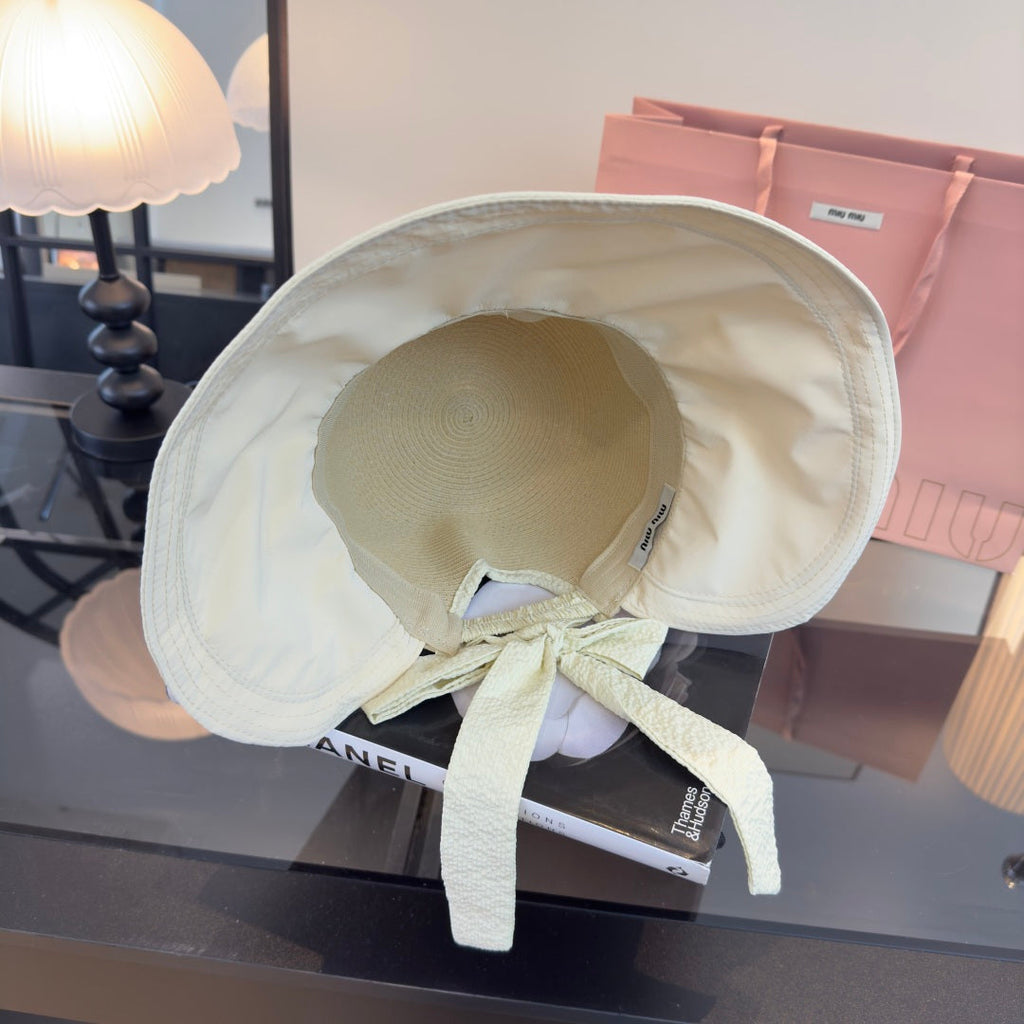 Miu 26s Straw Hat Cotton 391260