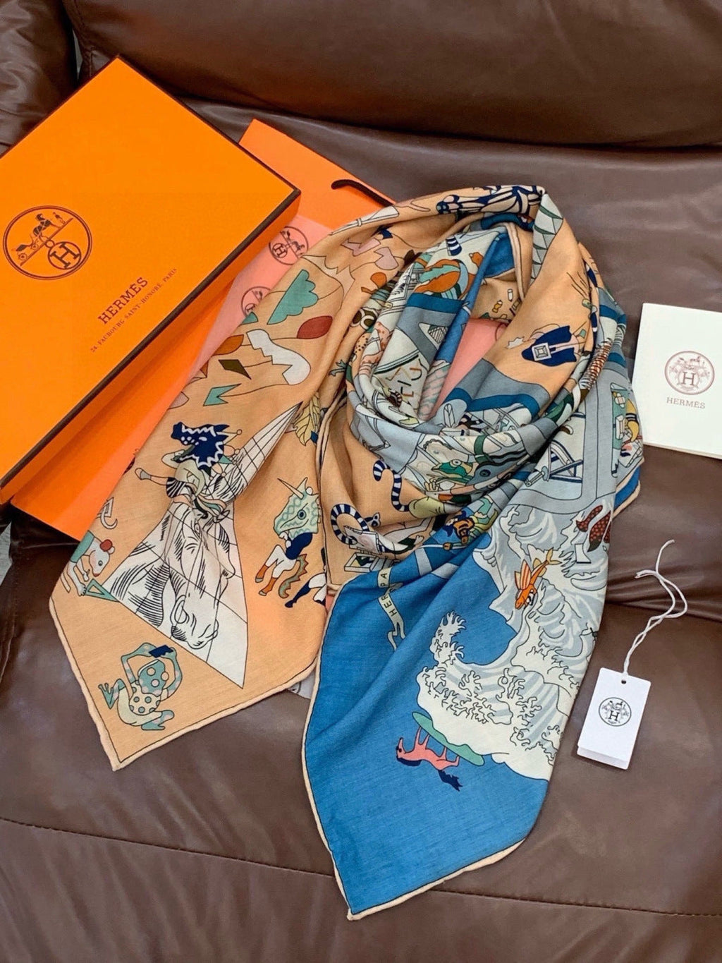 HM 26s Scarf 140 In Cashmere And Silk 304249