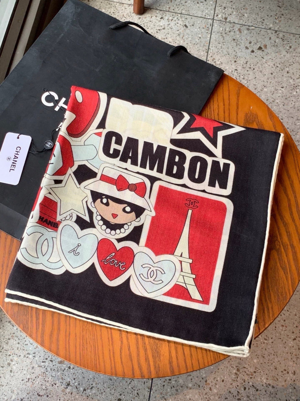Chanel 26s Scarf 140 In Silk Cashmere 309866