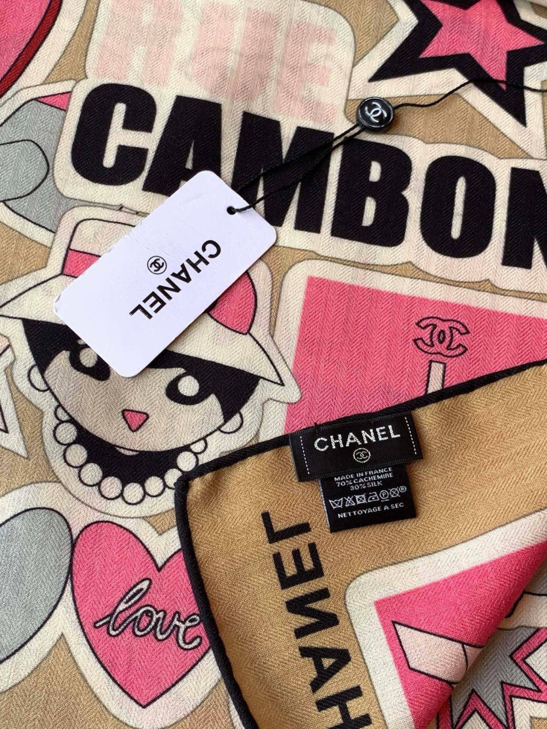 Chanel 26s Scarf 140 In Cashmere Silk 309870