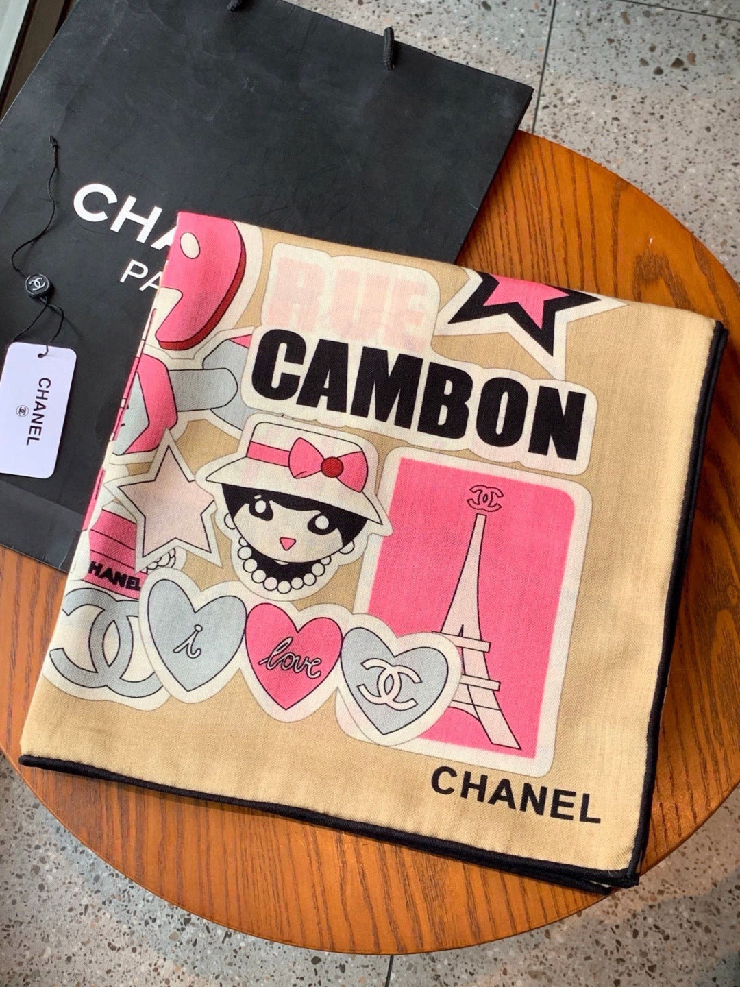 Chanel 26s Scarf 140 In Cashmere Silk 309870