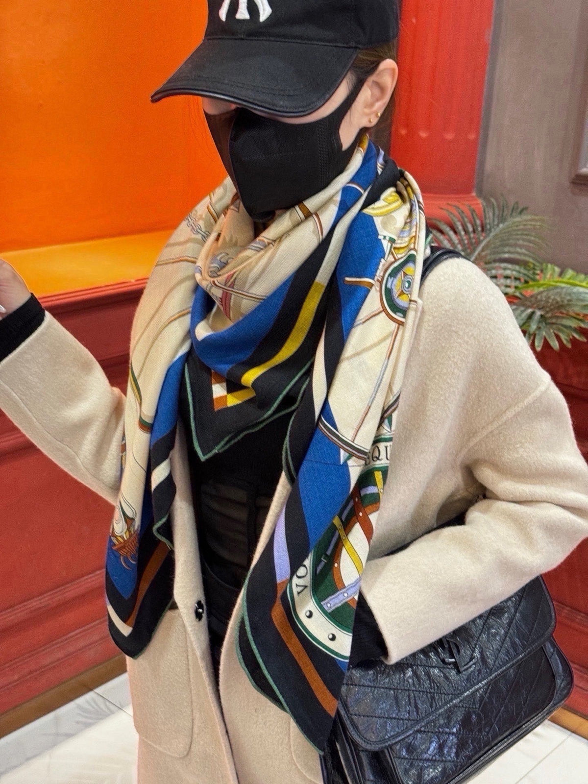HM 26s Scarf 140 In Cashmere And Silk 429311