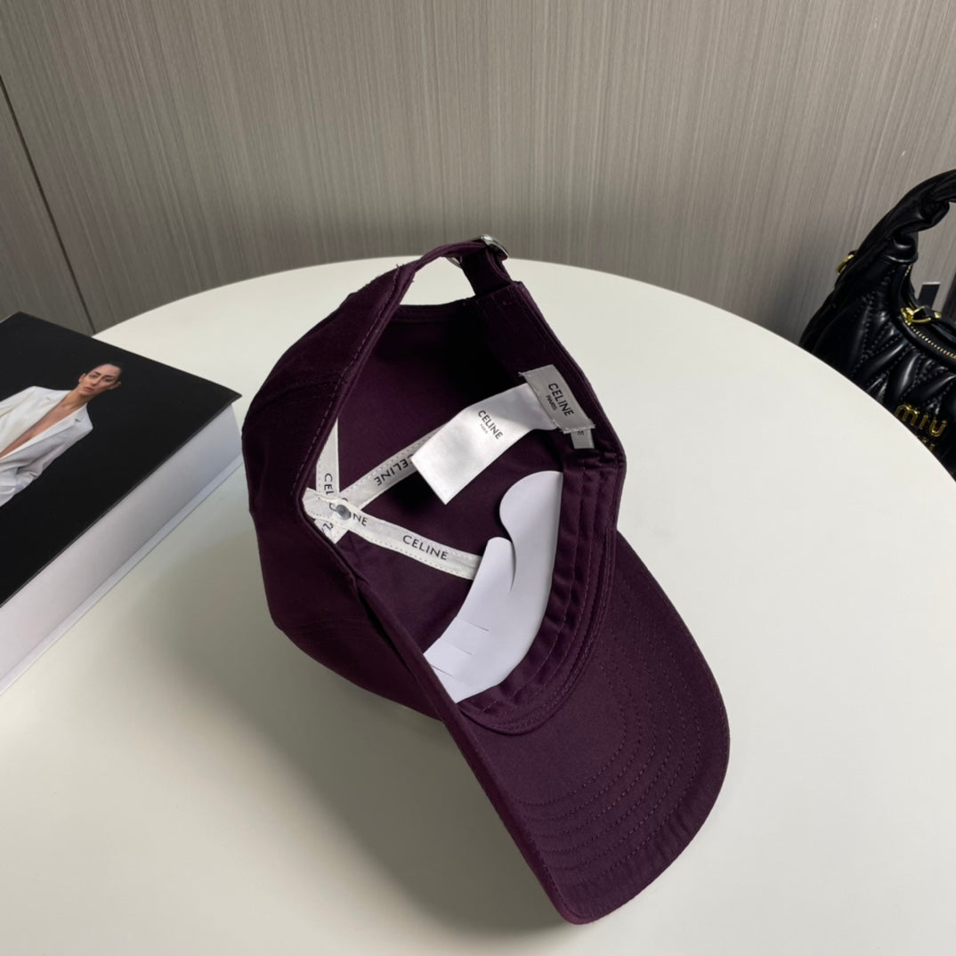 Celin Cap Dark Purple Cotton Twill Fabric 210444