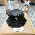 BUCKET HAT IN BLACK CALFSKIN 431732