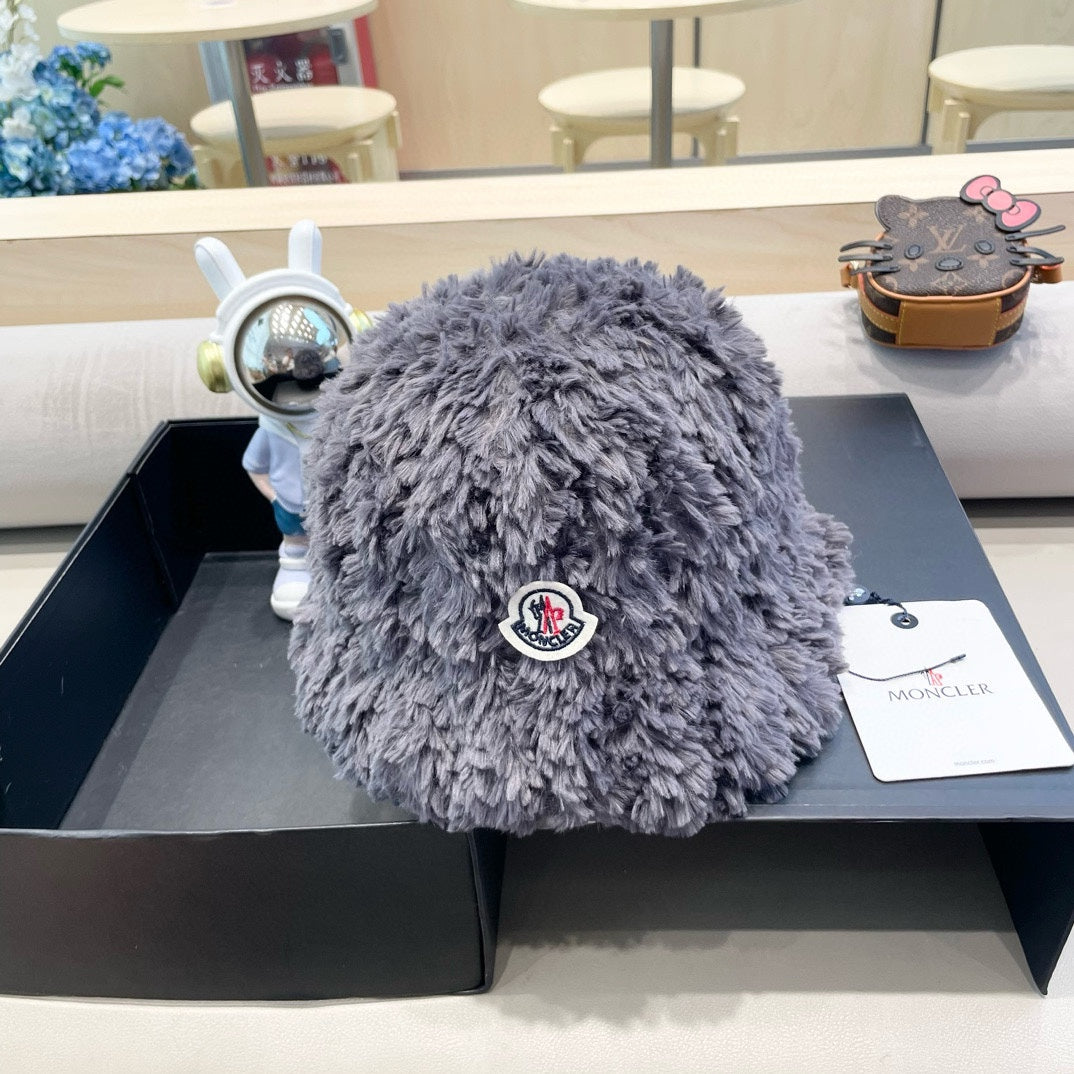 BUCKET HAT IN SLATE GRAY FLEECE 435041