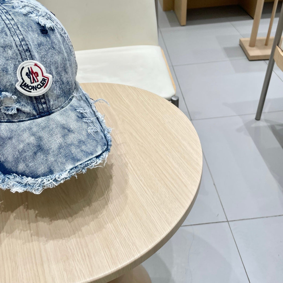 Moncler Logo Denim Hat 205654