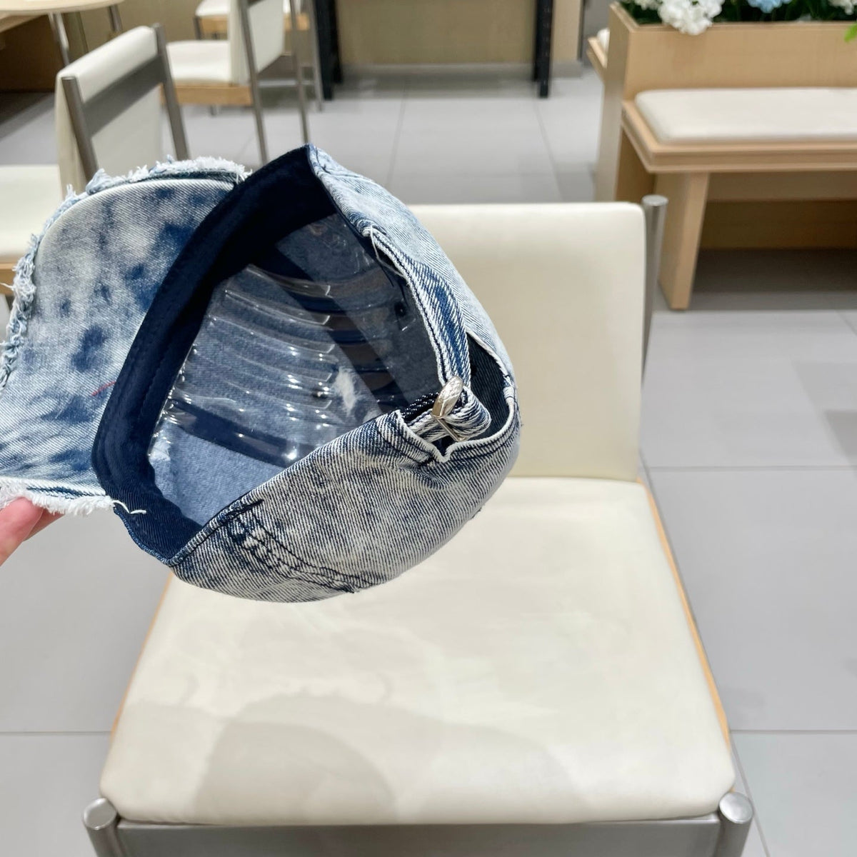 Moncler Logo Denim Hat 205654