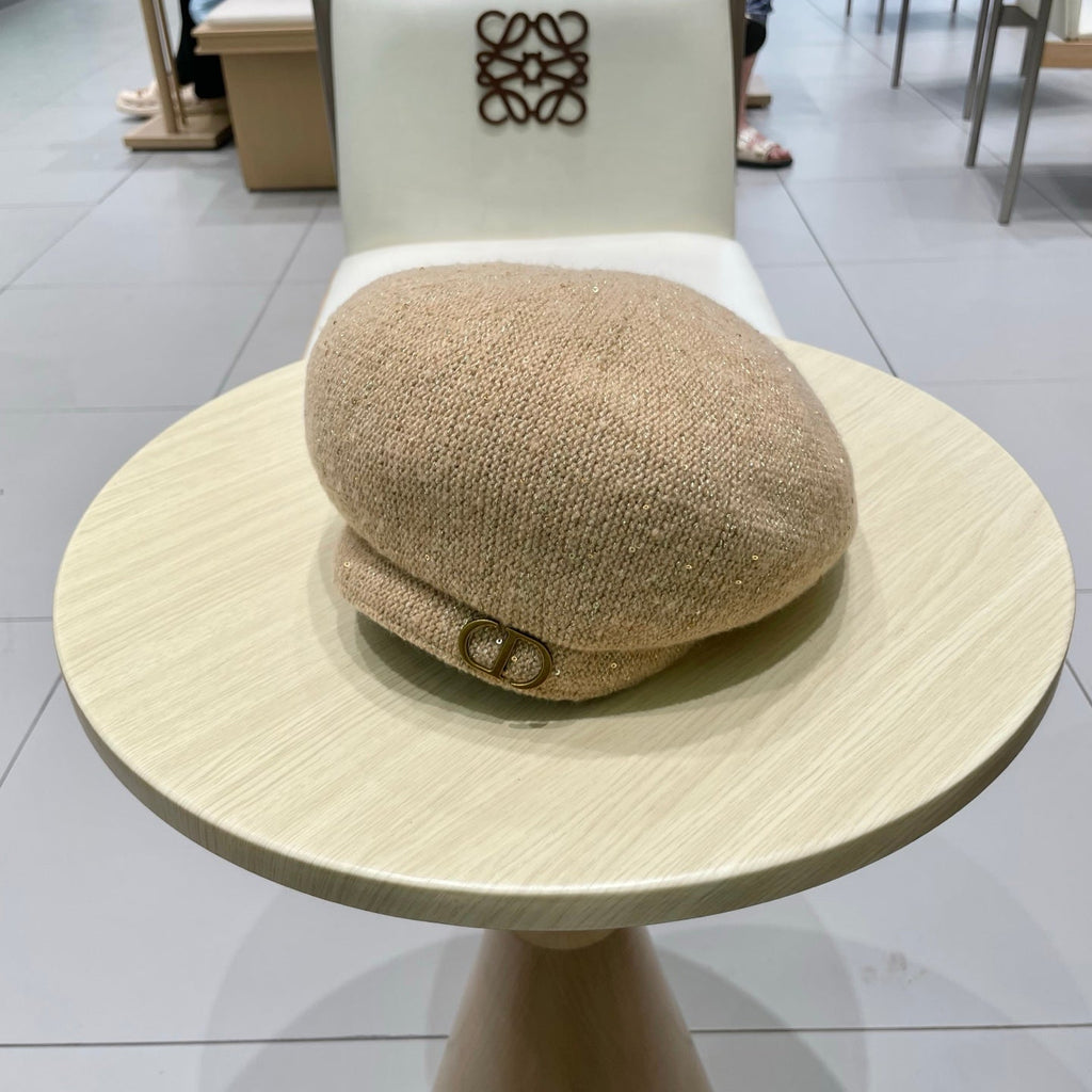 CD Logo Wool Beret Hat 205641