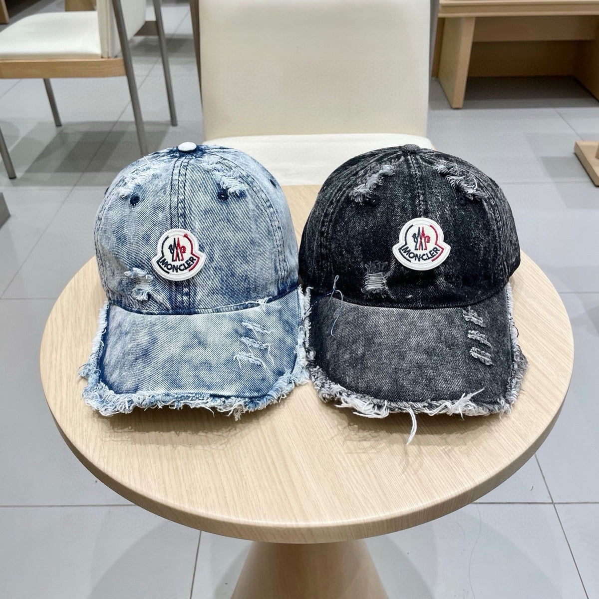 Moncler Logo Denim Hat 205654