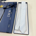 CD Tie White Silk 330075