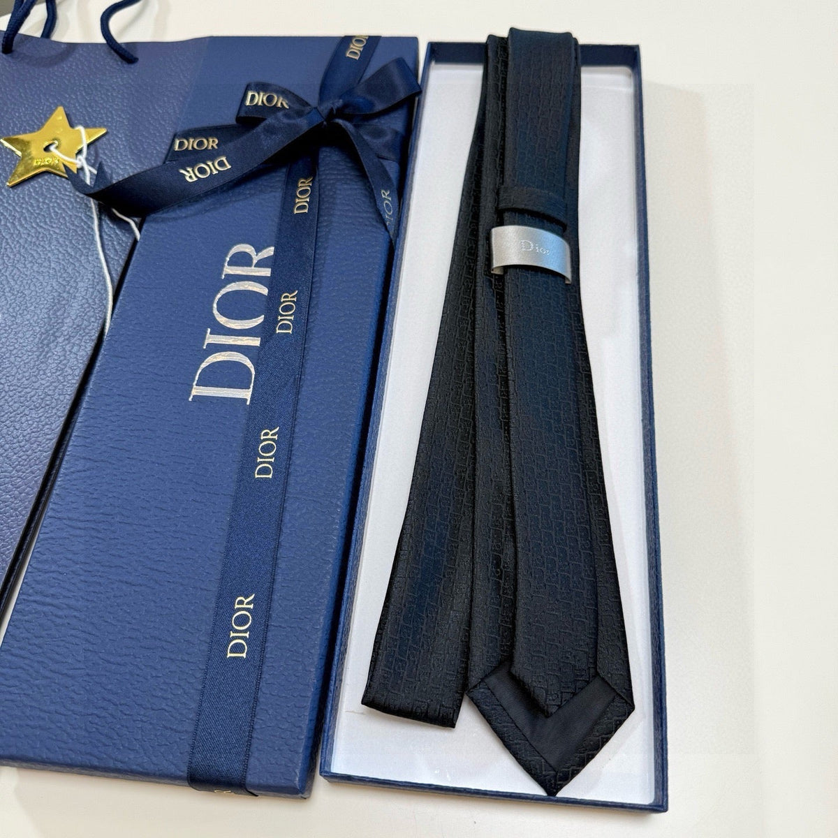 CD Tie Black Silk 330078