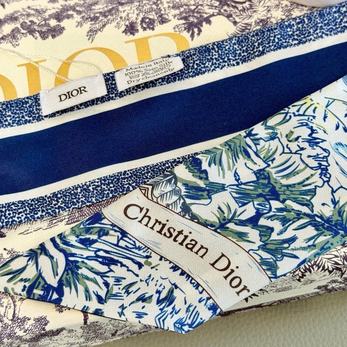 Dior 26s Scarf 100cm In Silk 305845