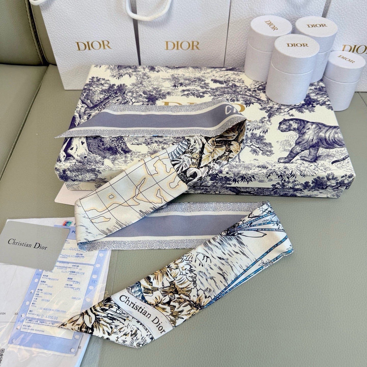 Dior 26s Scarf 100cm In Silk 305846