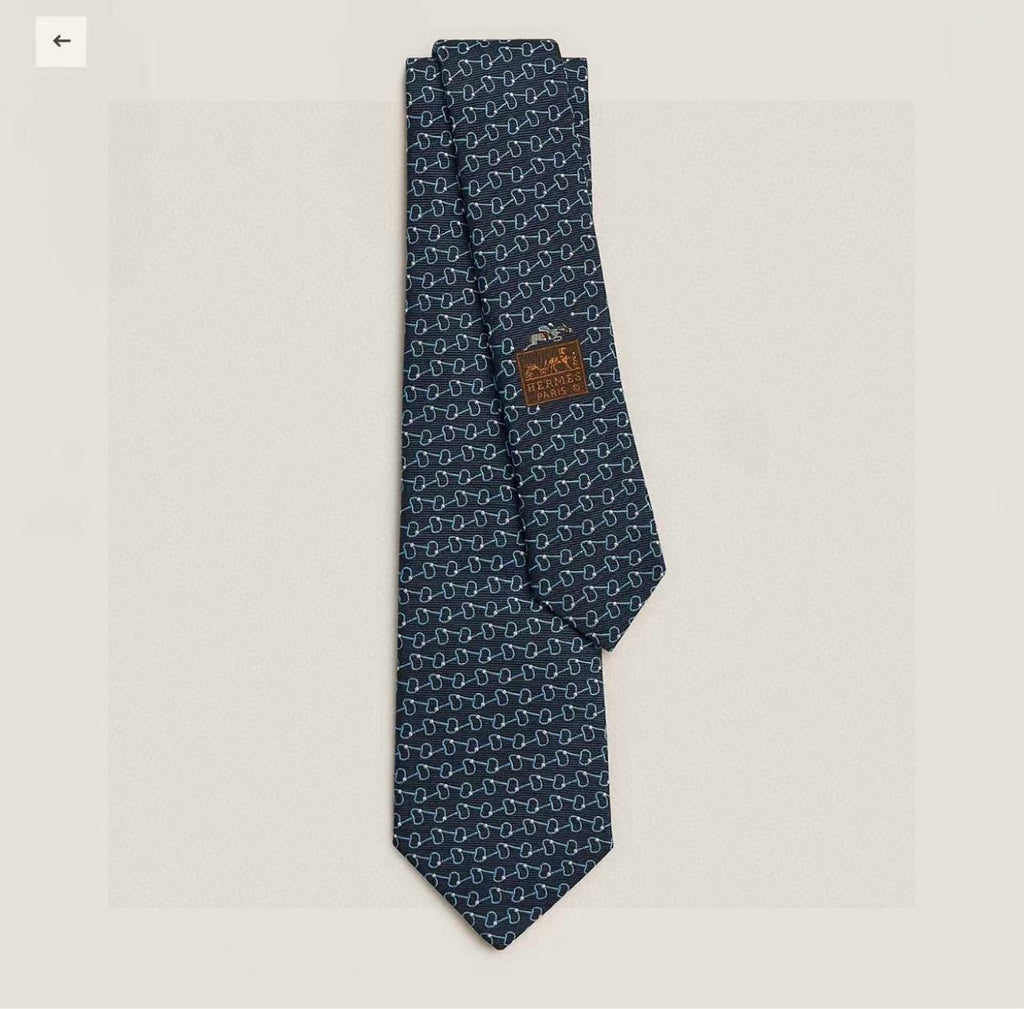 HM Mors a Olives Tie Black Twill Silk 212098