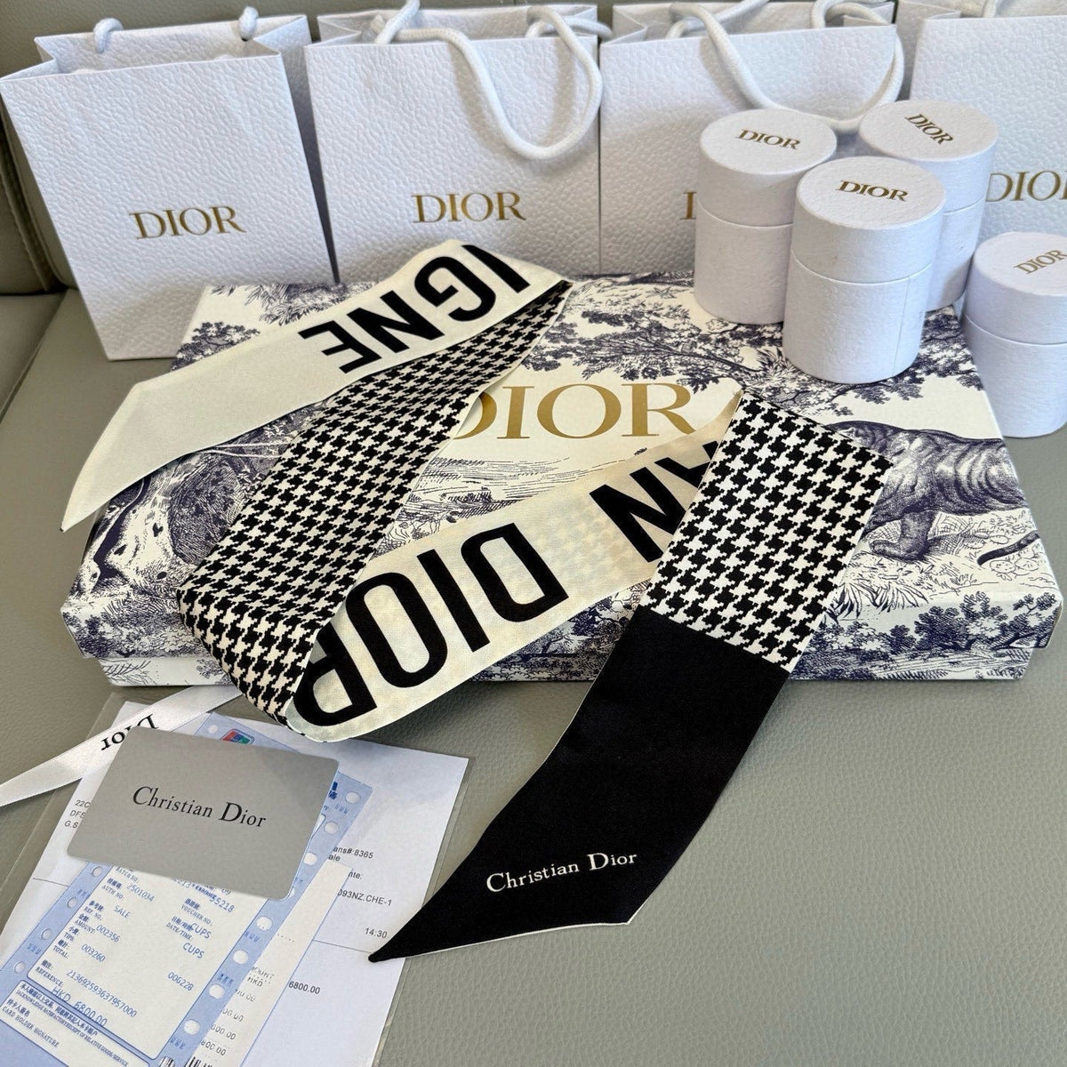 Dior 26s Scarf 100cm In Silk 313134