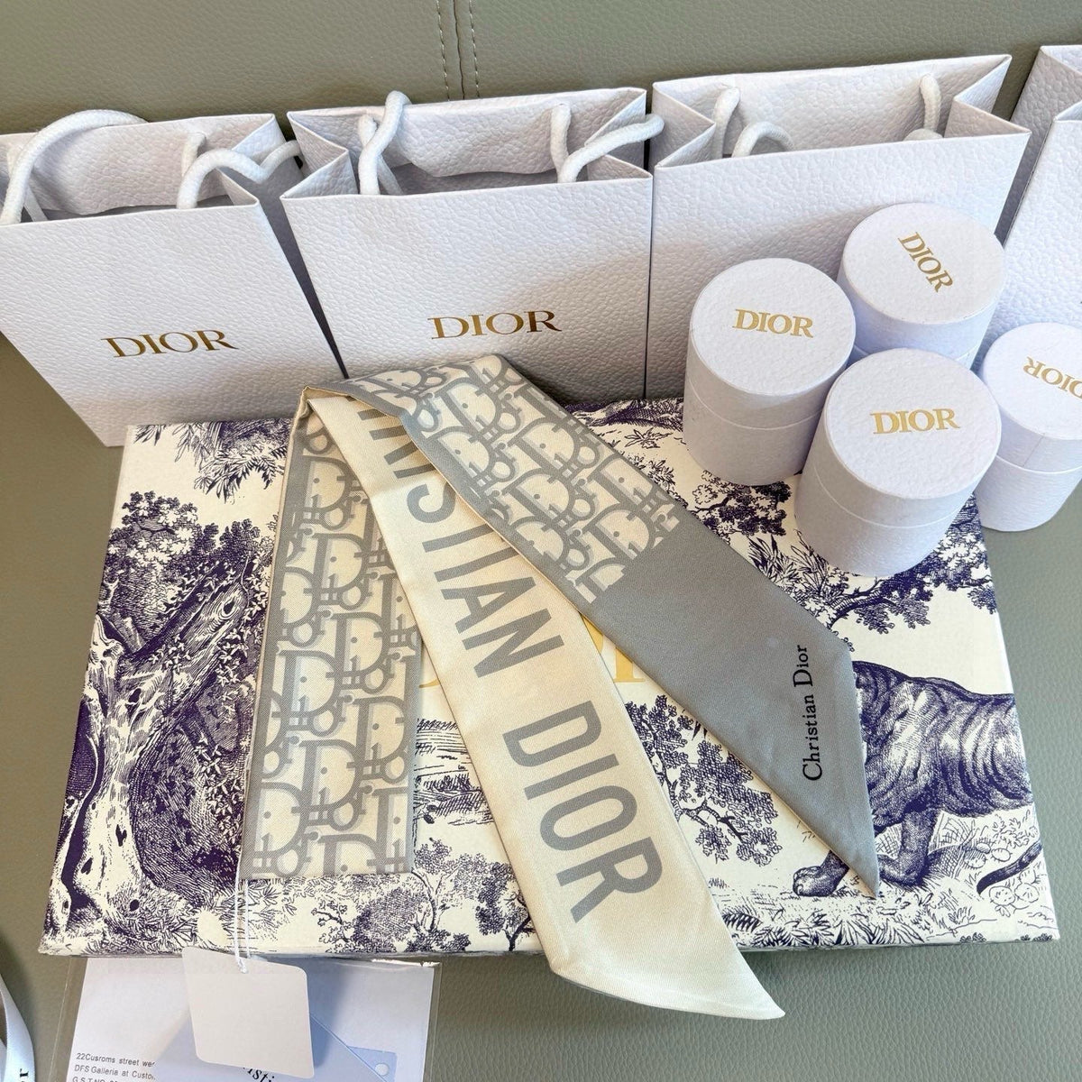 Dior 26s Scarf 100cm In Silk 313135