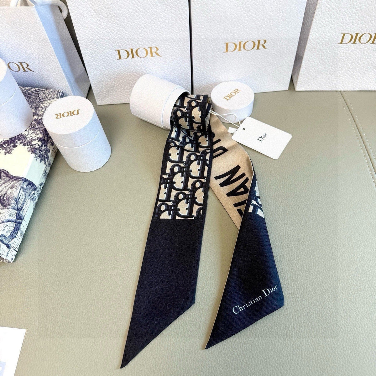 Dior 26s Scarf 100cm In Silk 313136
