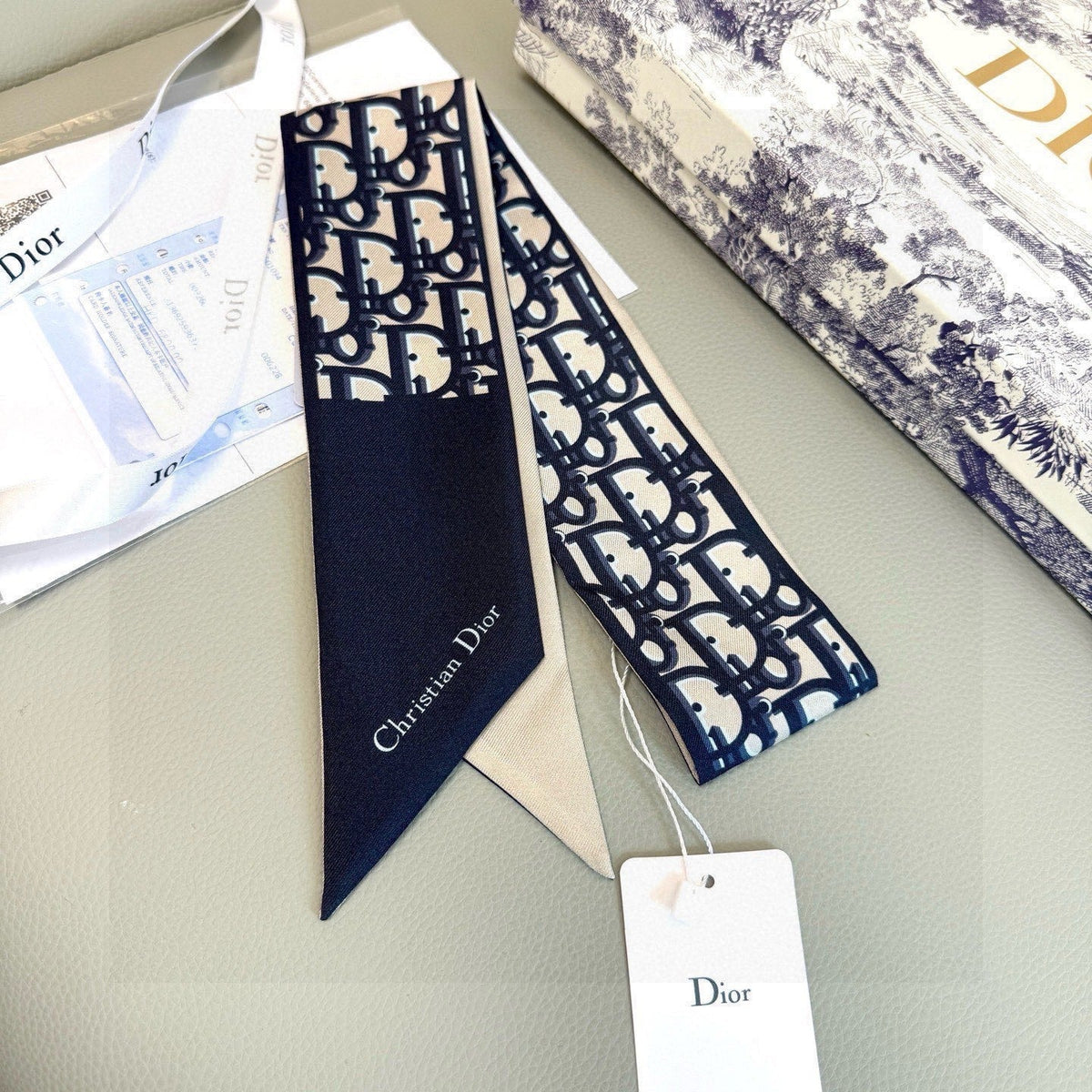 Dior 26s Scarf 100cm In Silk 313136