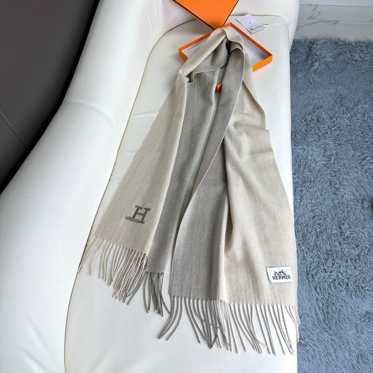 HM 26s Long Scarf 190 In Cashmere 309794