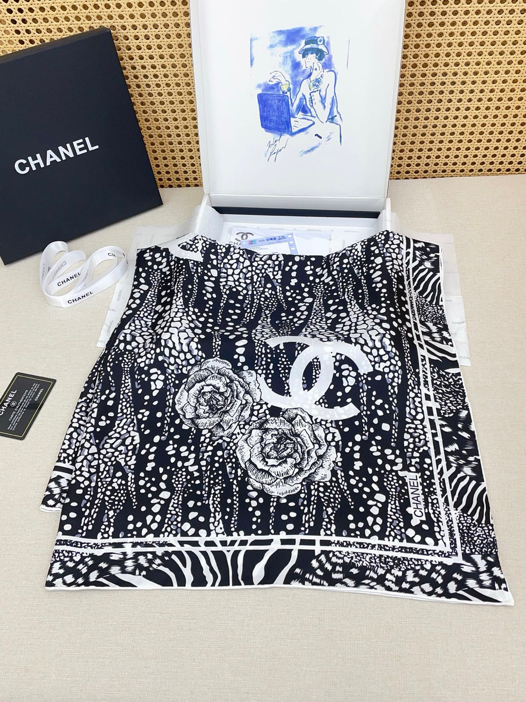 CC Scarf 90x90 Colorful Twill Silk 444781