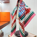Coaching Deja-Vu Shawl 90 CM In Colorful Silk Twill  233126