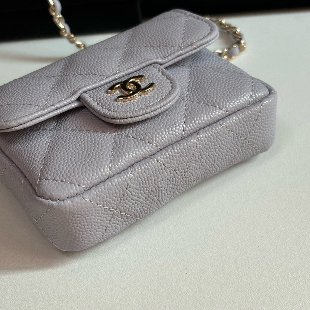 CC 26s Waist Belt Bag Chain Purple Caviar 212337