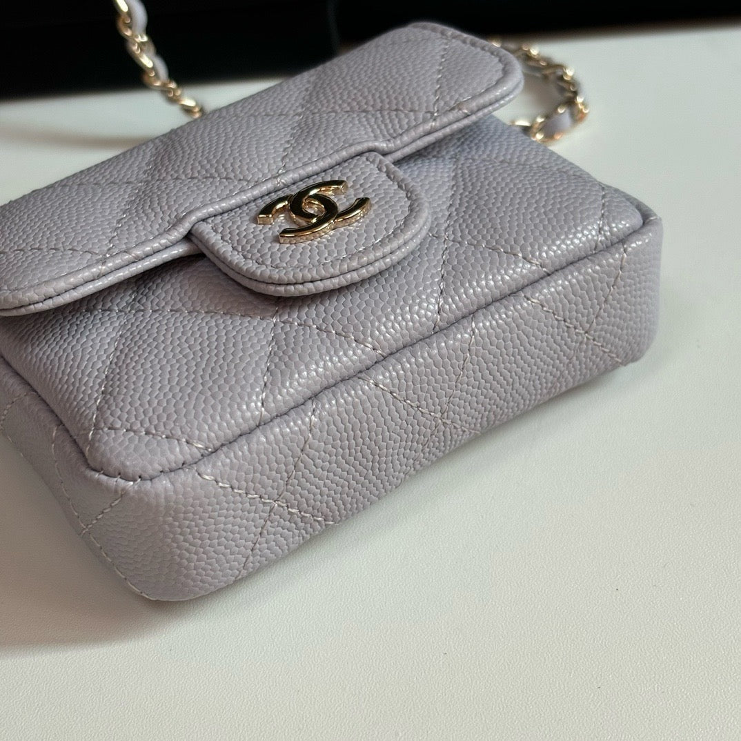 CC 26s Waist Belt Bag Chain Purple Caviar 212337