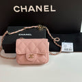 CC 26s Waist Belt Bag Chain Light Pink Caviar 212332