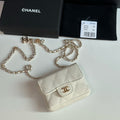 CC 26s Waist Belt Bag Chain White Caviar 212331