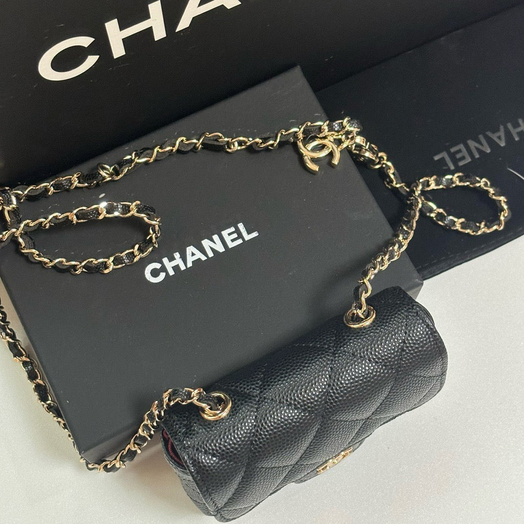 CC 26s Waist Belt Bag Chain Black Caviar GHW 212329