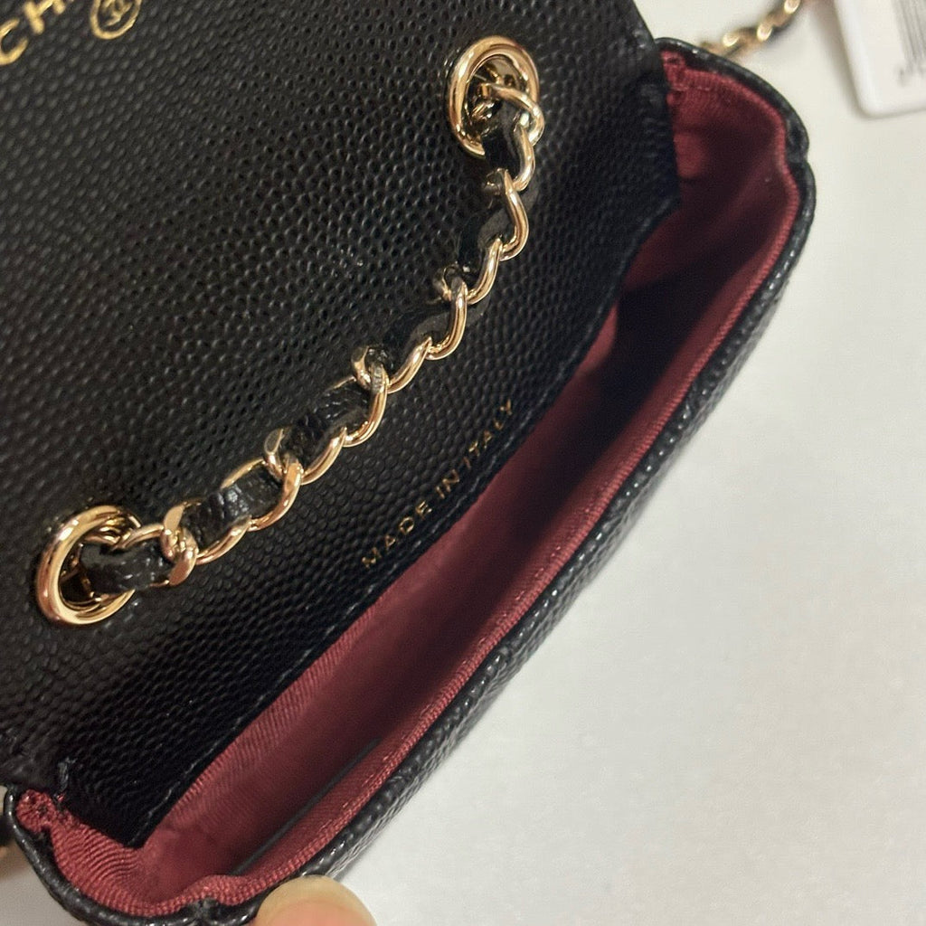 CC 26s Waist Belt Bag Chain Black Caviar GHW 212329