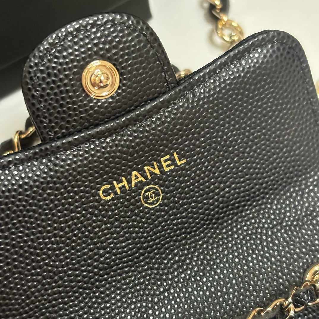 CC 26s Waist Belt Bag Chain Black Caviar GHW 212329