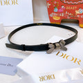 CD Diorissimo Bow Belt 1.5cm Leather 211674