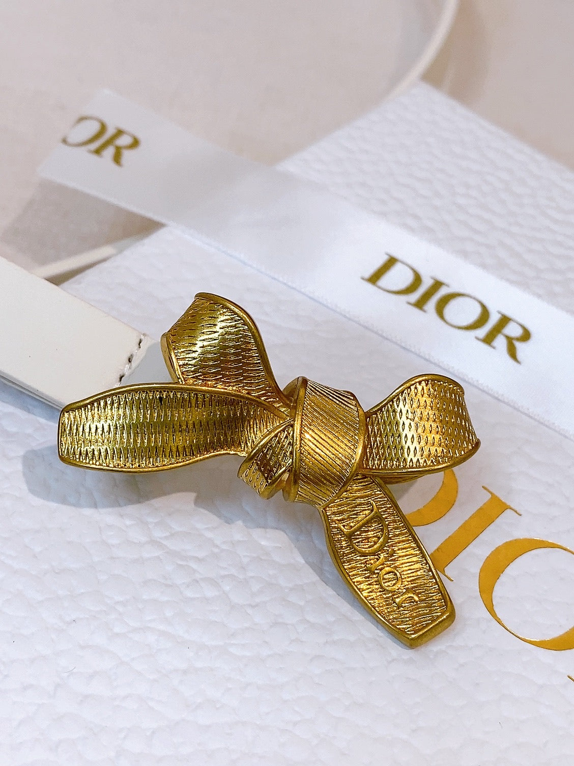 CD Diorissimo Bow Belt 1.5cm Leather 211672