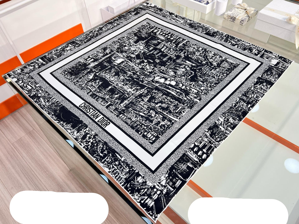 Dior 26s Scarf 90cm In Silk 198372